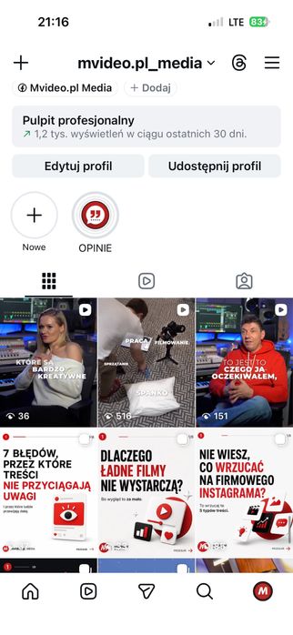 Obsługa wideo i social media rolki, reklamy, filmy, montaż - Mvideo Media