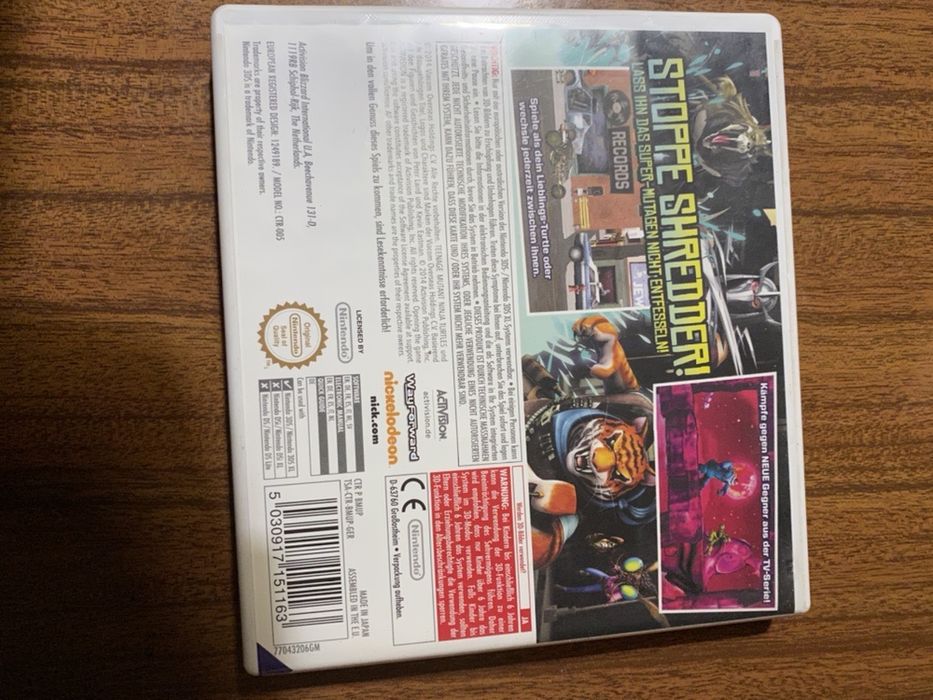 Jogo Nintendo DS Ninja Turtles