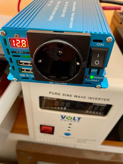 Інвертор Foval 2600W 12В–220В Чистий Синус для чутливої техніки. Новий