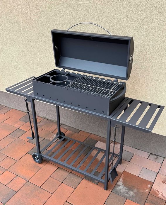 В наявності! Мангал 4 мм з кришкою, решіткою та підставкою під казан