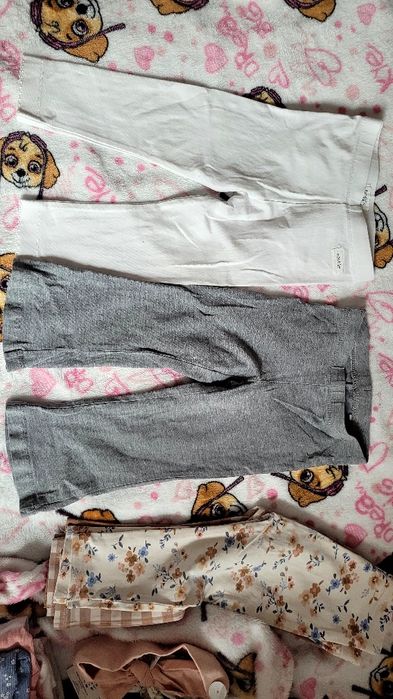 15 szt. Duża Paczka ubrań dla dziewczynki r 86, leginsy h&m newbie, bluza holister,  body