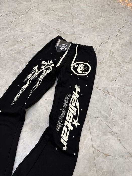 Штани Hellstar Flared Pants Black Distressed