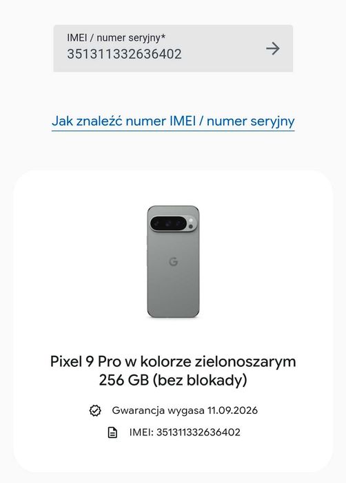 Google Pixel 9 Pro 16/256GB Hazel