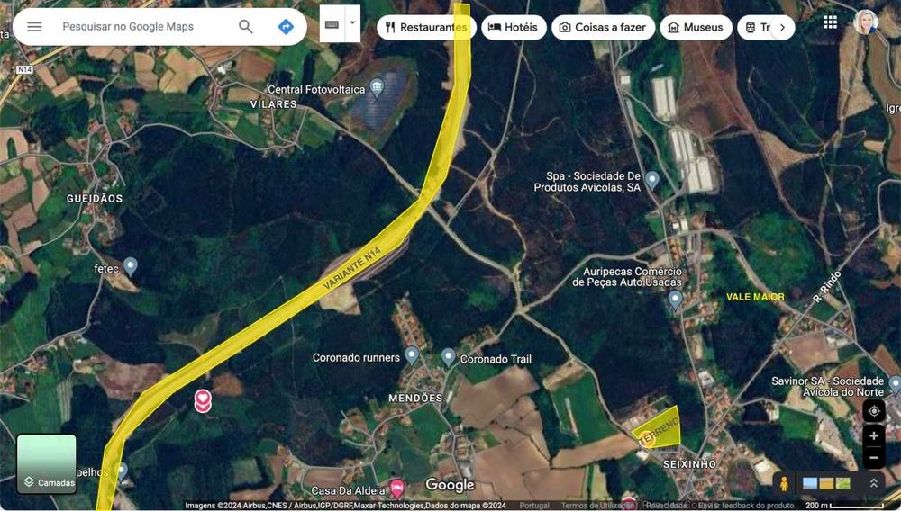 Terreno 18.737 m² S. Romão Coronado TROFA (variante N14)