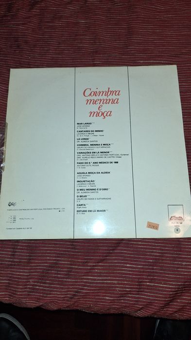 Coimbra menina moça Lp José Afonso fados