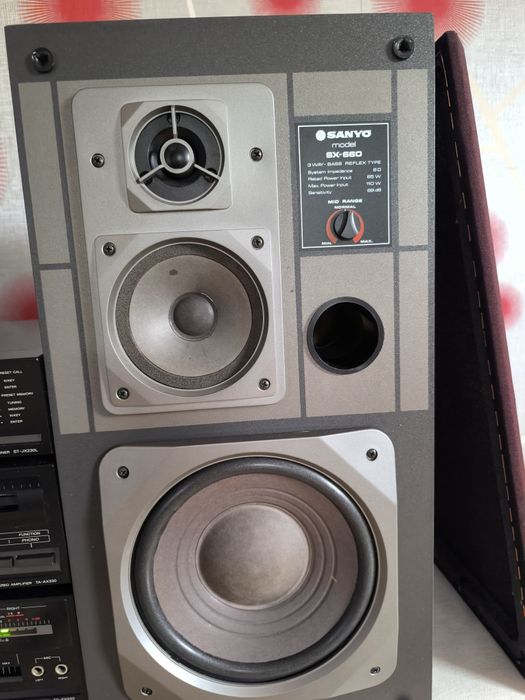 Zestaw audio SONY+ kolumny Sanyo