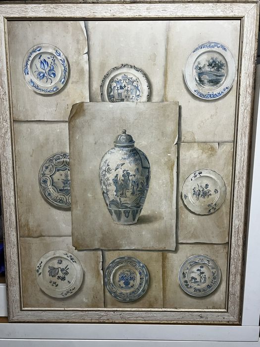 Quadros com motivos de ceramica