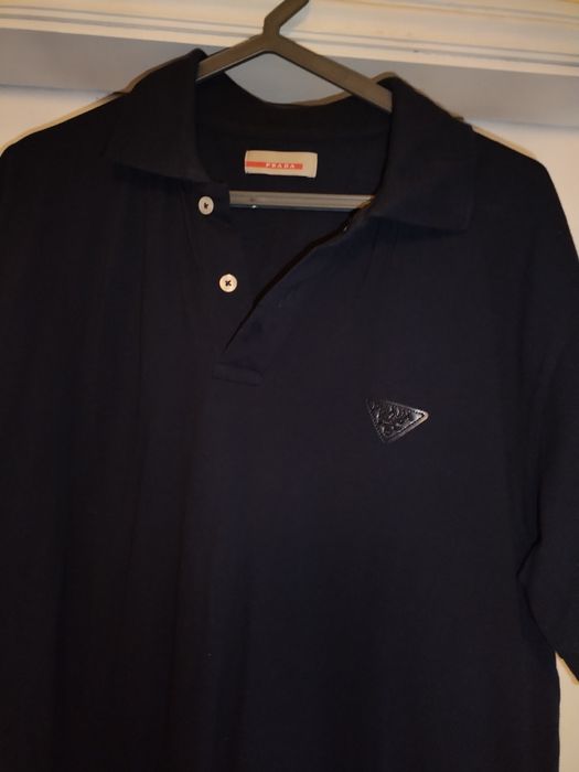 Polo original Prada tam XL azul marinho