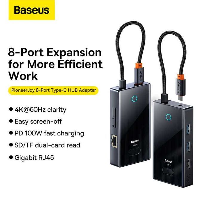 Hub Baseus 8 w 1 USB-C