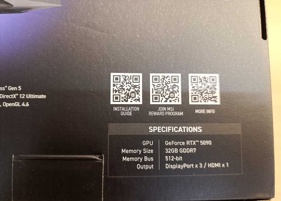 MSI GeForce RTX 5090 32G GAMING TRIO OC – Sprzedaż