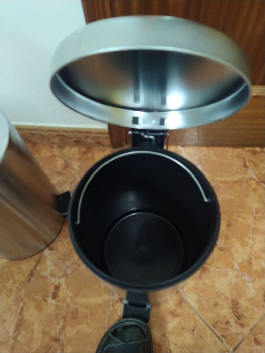 Caixote de lixo em inox caixote em plástico escola casa quarto coz