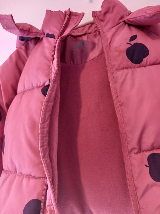 Casaco Zara com forro cardado , 18 a 24 meses