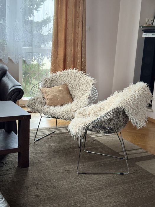 Fotel metalowy Bertoia Diamond chair