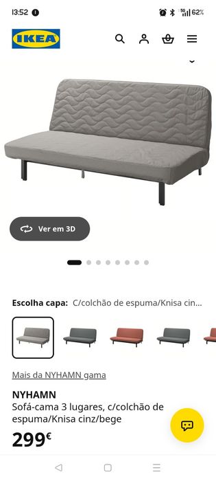 Sofá cama como novo