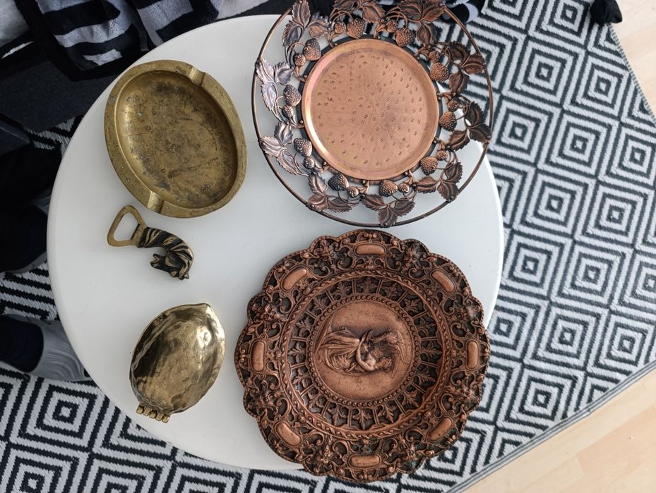 Медная тарелка на стену