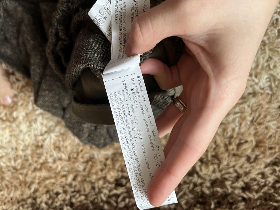 Шерстяні шорти від зара. Zara теплі шорти із завишеною талією