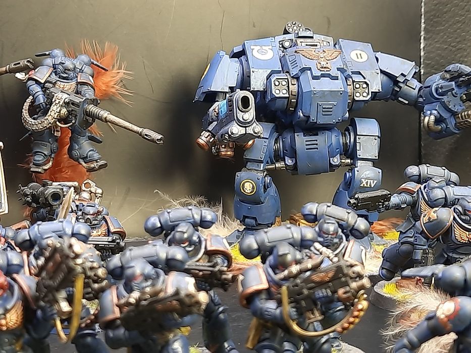 Warhammer 40000 k Ultramarines Pomalowana Armia  Space Marines