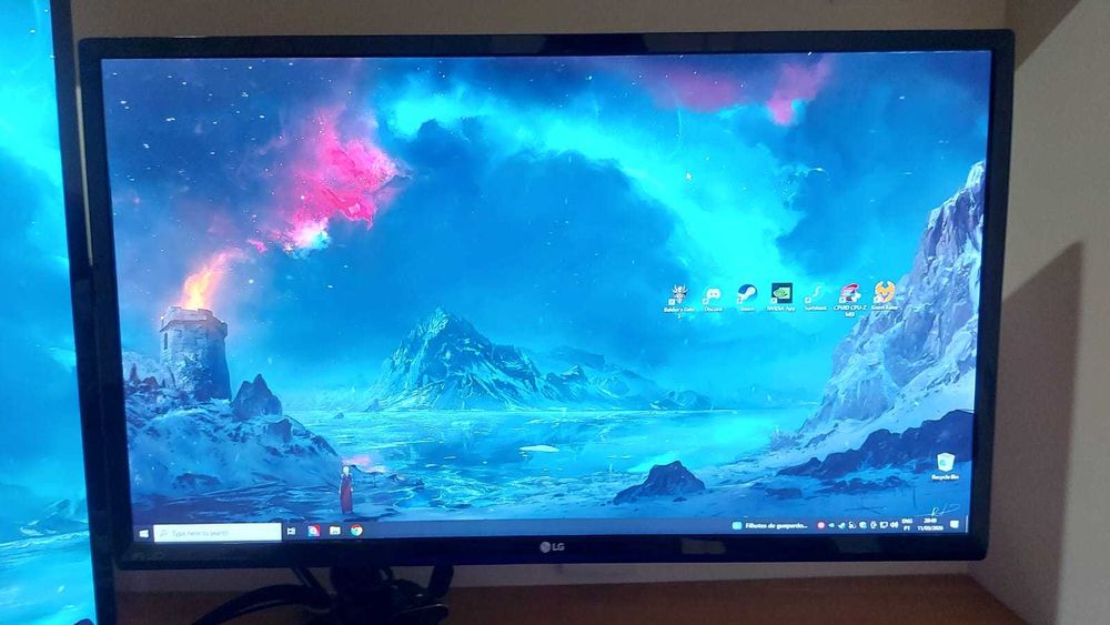 Monitor Duplo 24'' FullHD LG 24MP59G-P IPS com suport Ewent EW1536