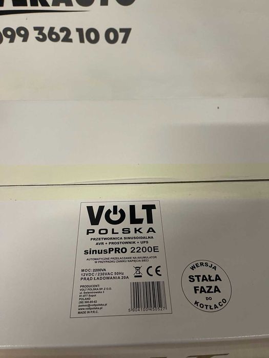 Інвертор Volt Polska SINUS PRO 2200E