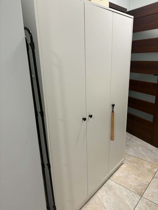 KLEPPSTAD Szafa/3 drzwi, bialy, 117x55x176 cm