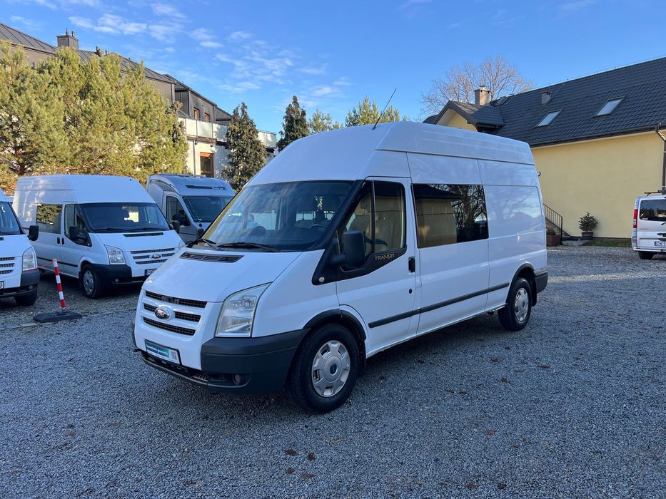 Ford Transit Furgon Brygadowy 6 os. 4x4 L3H3 2.4 TDCI 140KM 4x4  Salon Polska, Pierwszy Właściciel, Serwisowany, FV Vat 23%