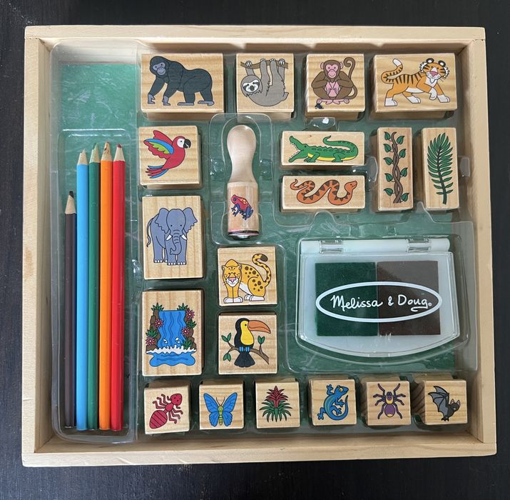 Melissa & Doug, Las tropikalny, pieczątki