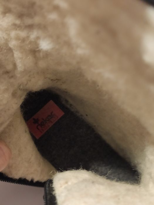 Botki zimowe ocieplane RIEKER 41 42 skóra naturalna