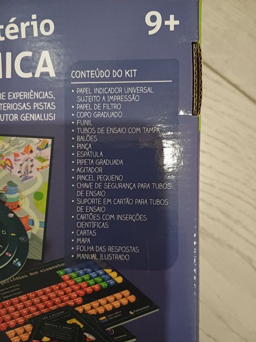 Ciência & Jogo Novo!  kit mistério Quimica