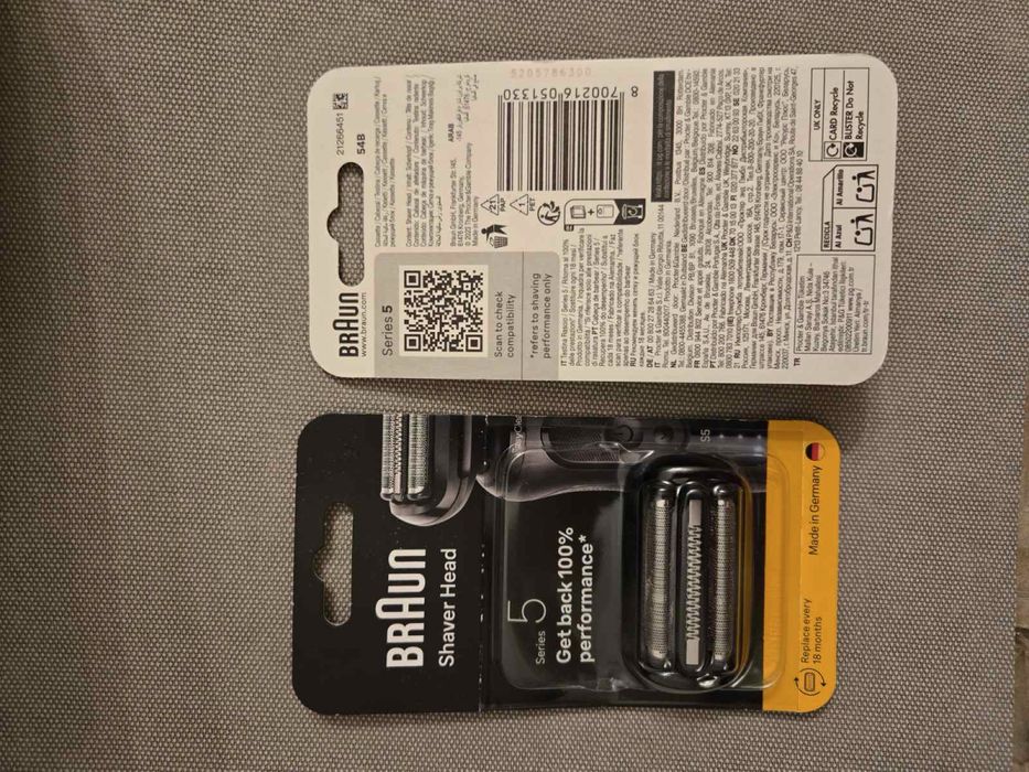 Сменные блоки  к бритвам Braun