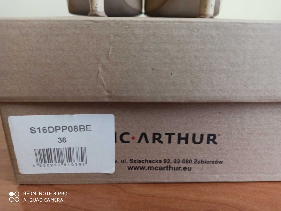 Buty na obcasie, r. 38, beżowe