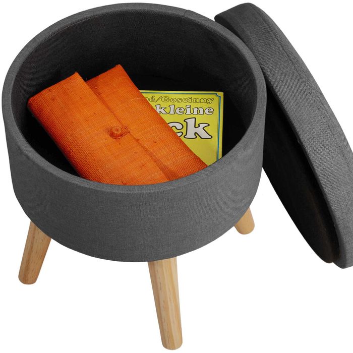 Stołek Yumi ciemnoszary lub piaskowy OUTLET