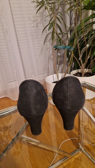 Platformy peep toe Stradivarius