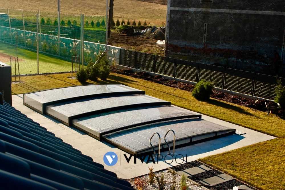 Zadaszenie basenowe niskie Prestige 7,75 x 4,25 x 0,60 | Vivapool