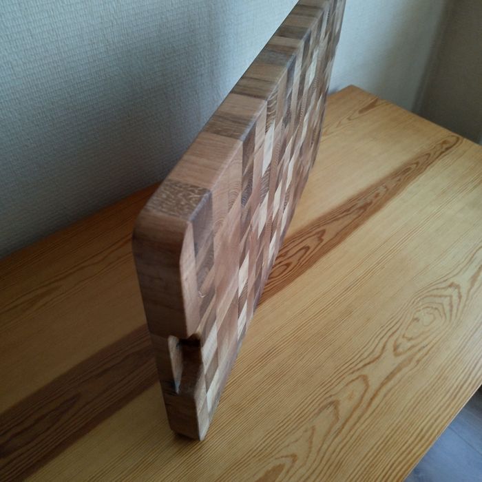 Solidna deska do krojenia (dąb/buk) – duża i gruba! 59x33x3,5 cm