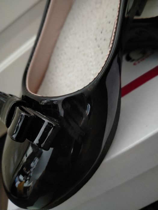 Lakierki czarne 17,5cm baleriny nie hm next zara