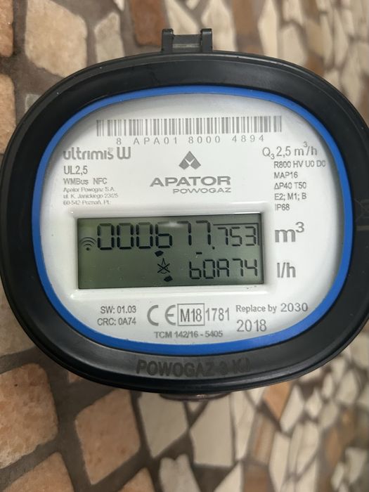 Wodomierz Apataor Powogaz Ultrimis UL2,5 R800 IP68 ultradżwiękowy