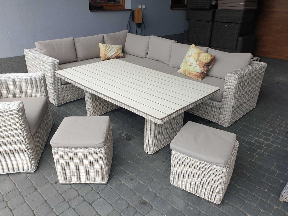 Garden Impressions piękne meble ogrodowe-technorattan-narożnik,fotel