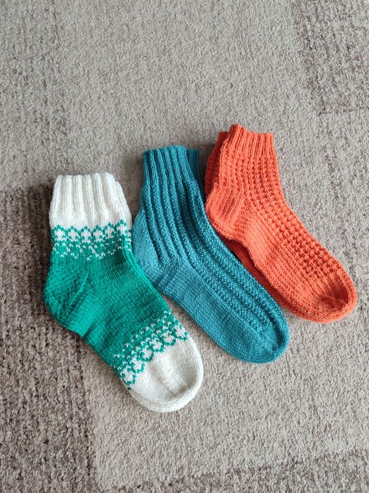 В'язані носки ручної роботи,р.36-39, 170грн