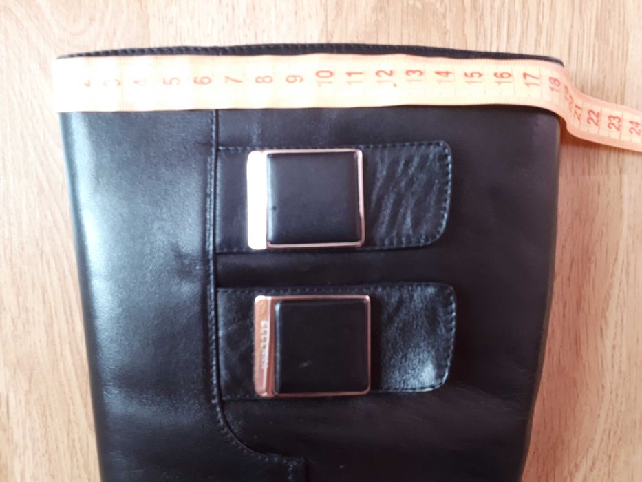 Сапоги женские зимние Ellenka, натуральная кожа, Польша, на 40 размер