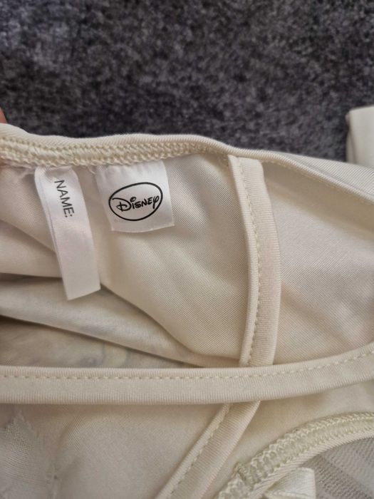 Strój komplet Disney na balet body bolerko buty baletki 5-6 lat