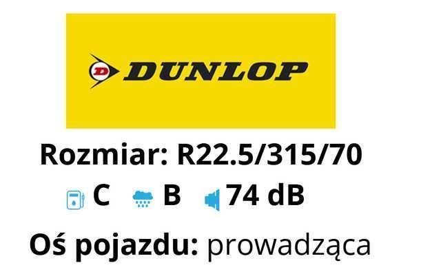 315/70R22.5 Opona ciężarowa Dunlop SP346+ Prowadząca