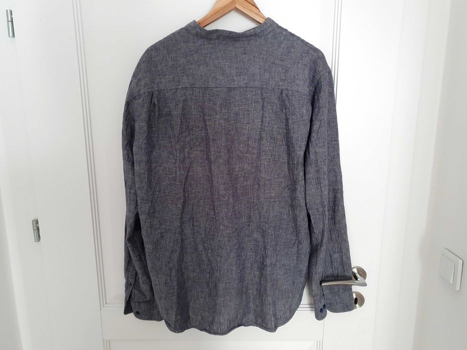 Koszula męska z domieszką lnu