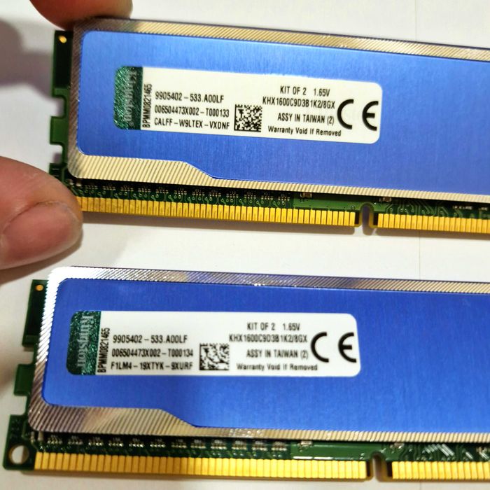 Оперативна пам'ять Kingston HyperX Blu DDR3 8GB (2x4GB) 1600MHz CL9