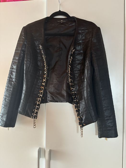 Kurtka pikowana ramoneska s 36 elisabetta franchi