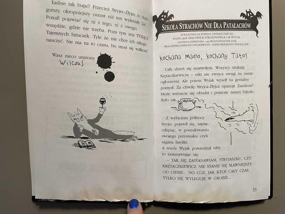 Małego Wilczka Szkoła Strachów