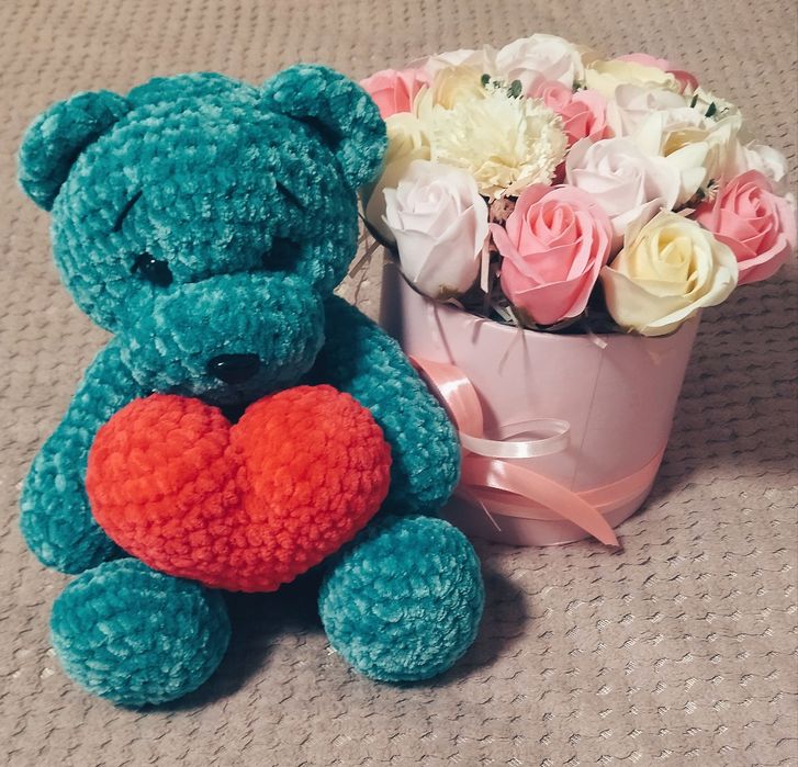 Подарунки для коханих, серце, ведмедик