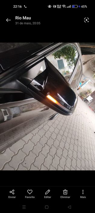 Capa de espelho e piscas f