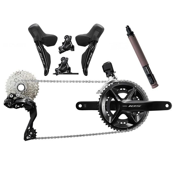 Нова група Shimano 105 Di2 R7170 2×12-speed Disc — електронна група для шосейного велосипеда