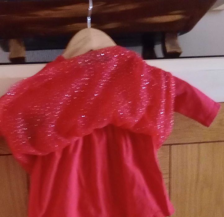 Vestido saia em tule com brilhantes, forrado a algodão, 6-9 meses  C&A