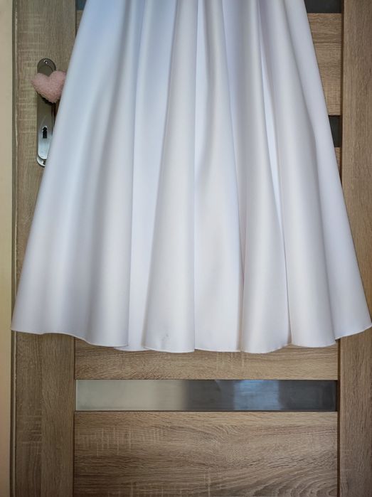 Sukienka komunijna + bolerko, torebka, rękawiczki, rozm. 152